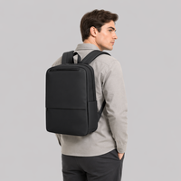 Mochila para Portátil de Negocios con Patrón Geométrico, 15.6 Pulgadas, Impermeable, Antirrobo, Puerto de Carga USB, Cierre de Cremallera Oxford, Bolsa de Viaje de 20-35L