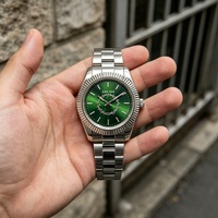 Montre pour homme PINTIME, quartz japonais de luxe, boîtier en acier inoxydable, étanche 5 BAR, boussole et fonctions de plongée, design moderne
