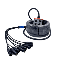 Câble multipaire audio professionnel 8 canaux 20 mètres XLR pour microphone et boîtier de scène