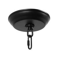 5 \ "noir plafond plaque lustre pendentif Standard lumière auvent Kit avec 40 livres Max luminaire poids métal supports de lampe Bases