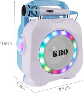 ลำโพงโฮมเธียเตอร์แบบพกพาลำโพงคาราโอเกะเสียงเบสไฟสีสำหรับเด็ก Joy และไมโครโฟน - Product Image 5