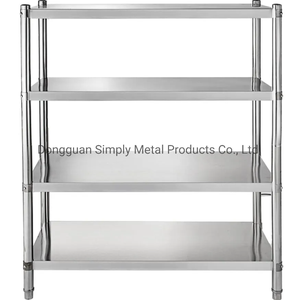 Meilleur équipement : étagères industrielles en acier inoxydable à 5 niveaux avec finition chromée et protection contre la corrosion, capacité de 600 à 800 livres - Product Image 1