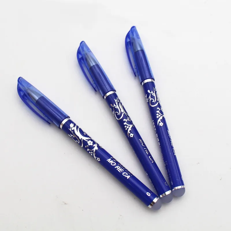 Ofis okul malzemeleri promosyon silinebilir kalem iğne kalemler okul yazı için silgi kafa ile ince jel kalemler