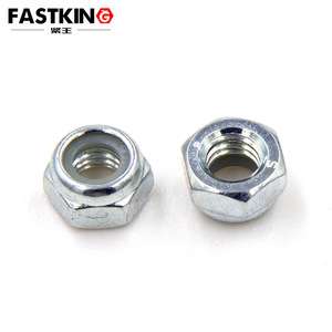 Tuerca Hexagonal con Anillo Blanco DIN985, Zincada, Autoblocante, Antideslizante, Antidesprendimiento, Tapa de Tornillo de Bloqueo - Product Image 2