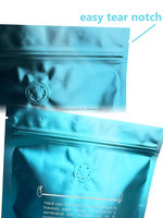 Sachet Doypack Personnalisé en Aluminium Scellable à Chaud, Écologique et Recyclable, Anti-Odeur, avec Fermeture Ziplock pour Aliments (Sushi, Conserves), Thé et Café