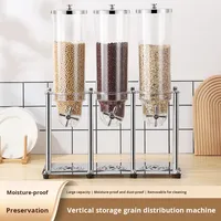 Distributeur de céréales et de grains de café en acier inoxydable pour hôtels et restaurants, idéal pour les buffets