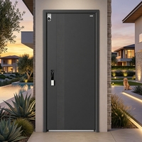 Puerta de Seguridad Blindada Moderna de Lujo SODERFE para Exteriores, Villas y Apartamentos, Insonorizada 40dB, Ignífuga, Antibalas, Multicapa de Aluminio