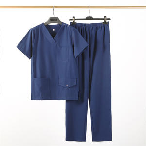 Conjunto de Uniforme Médico con Diseño Moderno y Elegante, Pantalones Cargo para Barbería y Tienda de Mascotas - Product Image 4