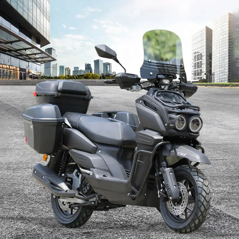 EPA DOT onaylı 150CC benzinli motosiklet 85kmh benzinli motosiklet 150cc 200cc Moped yakıt motosiklet gaz scooter