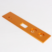 Panneau avant d'amplificateur audio en aluminium personnalisé OEM/ODM, châssis d'amplificateur audio, panneau de carte d'amplificateur en gros