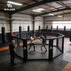 Centre de formation professionnel - Cage d'octogone MMA avec solutions d'amortissement mural intégrées - Construction en acier et PVC - Revêtement en poudre extra épais - Product Image 1