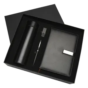 Carnet d'affaires haut de gamme coffret cadeau 4 pièces, coffret cadeau pour réunion annuelle de conférence d'entreprise