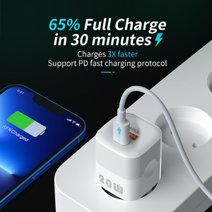 [Stock] KUULAA silicona Mini 20W <span class=keywords><strong>cargador</strong></span> rápido PD tipo C para <span class=keywords><strong>iPhone</strong></span> 12/11/12 Pro Max/<span class=keywords><strong>Xr</strong></span>/iPad <span class=keywords><strong>cargador</strong></span> rápido 20W - Product Image 3