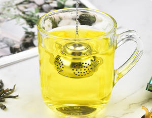 뜨거운 판매 스테인레스 스틸 차 주입기/주전자 재고 가정 용품 오리 디자인 특징 - Product Image 2