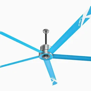 Ventilateur de plafond commercial à moteur PMSM haute performance de petite taille 8 pieds RTFANS