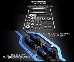 Xe điều khiển từ xa địa hình MJX H8P tỷ lệ 1:8, phiên bản Bronco R chính hãng, 4 bánh dẫn động, động cơ không chổi than, <span class=keywords><strong>ESC</strong></span> 80A, hợp kim nhôm 3S - Product Image 3