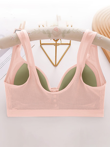 Soutien-gorge d'allaitement à fermeture avant grande taille, soutien-gorge de maternité respirant en maille pour l'allaitement, soutien-gorge sans armatures 95% nylon S-XXL - Product Image 3