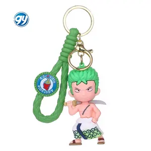 Creatieve Figuur Sleutelhanger Luffy Student Schooltas Hanger Klein Geschenk Groothandel Een Gestuukte Anime Sleutelhanger