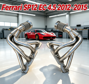 Collecteur d'échappement Hot-Flow SS304 soudé TIG pour amélioration des performances Ferrari <span class=keywords><strong>458</strong></span> SP12 EC 4.5L V8 2012-2015 Tuning Auto - Product Image 1