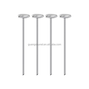 Estacas de Jardín Galvanizadas con Cabeza Redonda para Barrera de Malezas, Estacas de Jardín en Forma de G, Pasadores para Tela de Paisajismo - Product Image 1