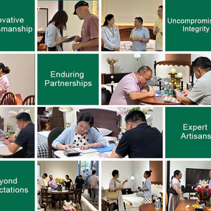 Hiện đại Bắc Âu Thiết kế rắn gỗ ghế ăn sang trọng sáng tạo ghế da cho khách sạn nhà hàng căn hộ sử dụng nóng bán - Product Image 6