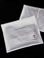 Bolsa de papel de cristal para ropa vegana biodegradable altamente transparente personalizada para ropa de camiseta