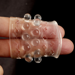 External Ball Shaped Sperm Lock Ring <b>TPE</b> Material Delay Sex Time For Men And Women - Product Image 5