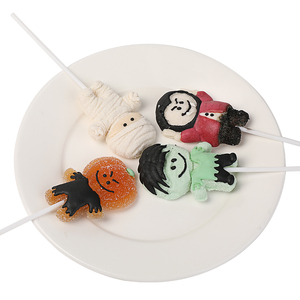 Divertenti Caramelle Gommose 3D a Forma di Personaggi di Halloween 20g, Caramelle alla Frutta Masticabili con Rivestimento Zuccherato per Feste di Trick or Treat - Product Image 3
