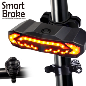 Luz Trasera Inteligente para Bicicleta IP65 Impermeable de 110dB con Intermitentes y Luz de Freno, Luz LED para Bicicleta con Alarma Antirrobo por Vibración - Product Image 3