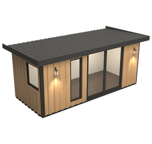 Cabaña de Jardín Modular Prefabricada, Oficina en el Patio Trasero, Fácil de Instalar, Casete de Jardín en Paquete Plano para Oficina en Casa, Gimnasio, Estudio, Casa de Huéspedes - Product Image 3