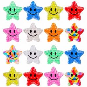 Colorful Star Shaped Water Bead Stress Balls Squeeze & Decompress <b>Fidget</b> Toys for Kids and Adults - Product Image 4