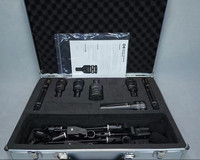 DP7 7 Parça Bas, Snare, Tom Canlı Performans Sahne Davul Mikrofon Seti Dinamik ve Kondenser Davul Mikrofon Seti