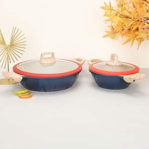 Marmite à soupe grande capacité 2,1-3L antiadhésive, pour usage commercial et domestique, ensemble de casseroles de cuisson et de mijotage - Product Image 5