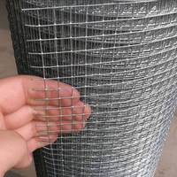 Rouleau de grillage soudé galvanisé à chaud à mailles carrées pour volailles, lapins, volières, anti-rouille, pour l'élevage de volailles