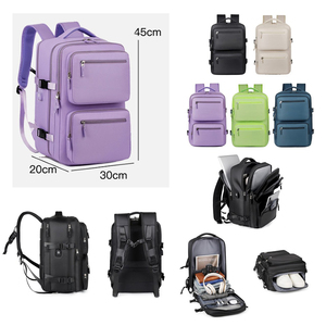 Borsa per Laptop di grande capacità Oxford borsone di espansione impermeabile con zaino per studenti con ricarica USB - Product Image 1