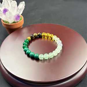 Nhỏ Nổ Tay Nóng Chuỗi Tiger Của Mắt Đá Thủy Tinh Malachite Tài Vòng Đeo Tay Nhà Máy Nguồn Cổ Phiếu Bán Buôn Quà Tặng - Product Image 3
