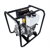 Pompe à eau centrifuge auto-amorçante diesel de 2 pouces, 33m³/h, portable, pour l'irrigation agricole, avec démarrage électrique
