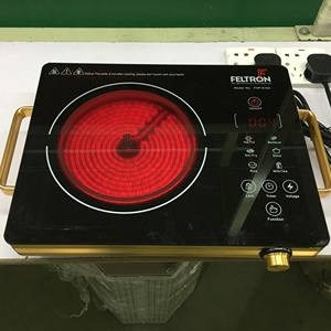 Kompor inframerah Sensor sentuh & tombol pengontrol, kompor induksi perlengkapan dapur memasak makanan pemanas - Product Image 6