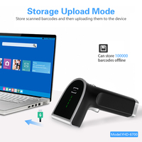 Escáner de Código de Barras Inalámbrico y Alámbrico YHDAA Resistente con CMOS 2D, Lector de Códigos de Pago con Plataforma USB Alámbrica para Android