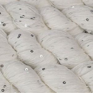 Hilo de Algodón Mercerizado con Lentejuelas, Hilo Base sin Teñir para Teñido <span class=keywords><strong>a</strong></span> Mano, Venta al por Mayor - Product Image 3