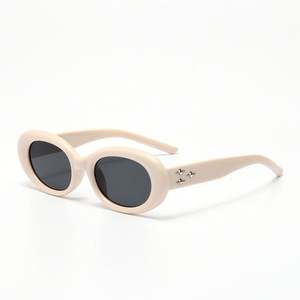 Lunettes de soleil œil de chat ovales vintage tendance 2025 avec logo personnalisé, protection UV400, petite monture pour femmes - Product Image 5