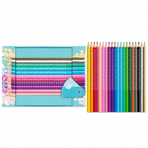 Matite Pastello Sparkle a 12 Colori con Schema Cromatico Macaron, Confezionate in Scatola di Ferro <span class=keywords><strong>FABER</strong></span> CASTELL - Product Image 3