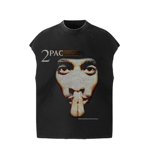 Gilet Vintage Americano <span class=keywords><strong>Cactus</strong></span> <span class=keywords><strong>Jack</strong></span> di Alta Qualità, Moda Hip Hop Streetwear, T-shirt Oversize Nera Effetto Lavaggio Acido per Uomo - Product Image 5