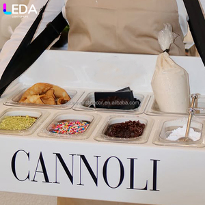 LEDA Accesorios para Fiestas y Eventos, Caja <span class=keywords><strong>Blanca</strong></span> para Cannoli, Soporte Acrílico <span class=keywords><strong>Colgante</strong></span> para Mesa de Postres Portátil para Bodas - Product Image 4