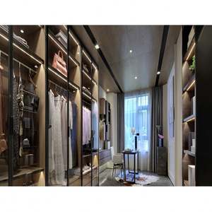 Modern Luxury High Quality Custom <b>Wooden</b> Closet Detailed Organizer Tempered Glass Doors Bedroom <b>Wardrobe</b> Pax <b>Wardrobe</b> - Product Image 1