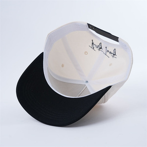 Tùy chỉnh Bông 5 Bảng điều khiển Mũ bóng chày <span class=keywords><strong>Snapback</strong></span>, giai điệu khác nhau Mũ golf, đường cong vành 5 Bảng điều khiển Mũ bóng chày - Product Image 4