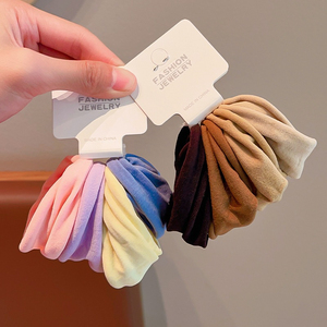 2026 Hot Selling Fashionable Exquisite Simple <b>Sweet</b> Colorful Hair Tie Cute Niche Design Girl's Hair Ties Wholesale Headwear - Product Image 3