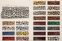 Cuir synthétique PVC texturé imprimé léopard coloré de 1,0 mm pour sacs, rembourrage et carnets