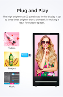Letrero Publicitario Portátil Personalizado al por Mayor de Fábrica, Pantalla Digital LCD con Batería, Logotipo OEM para Negocios