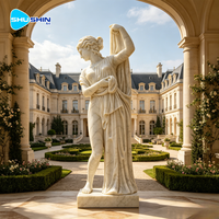 Pot de fleurs sur mesure, fait main, sculpté à la main, de style grec traditionnel, en marbre, de grande taille, pour l'extérieur, les temples et les jardins